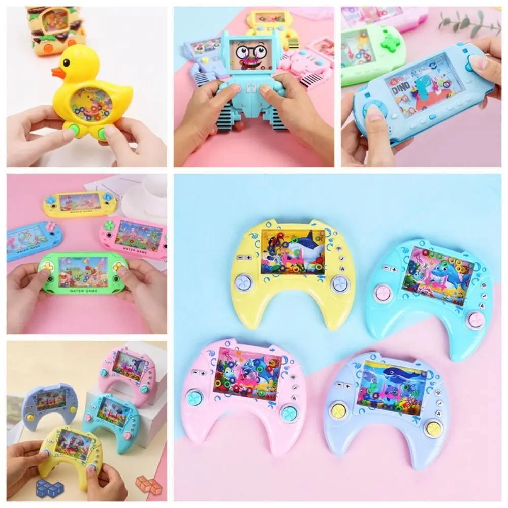 Ocean Theme Water Ring Game Machine Protecting Eyesight Cartoon Throwing Circle Water Machine Retro Child Handheld