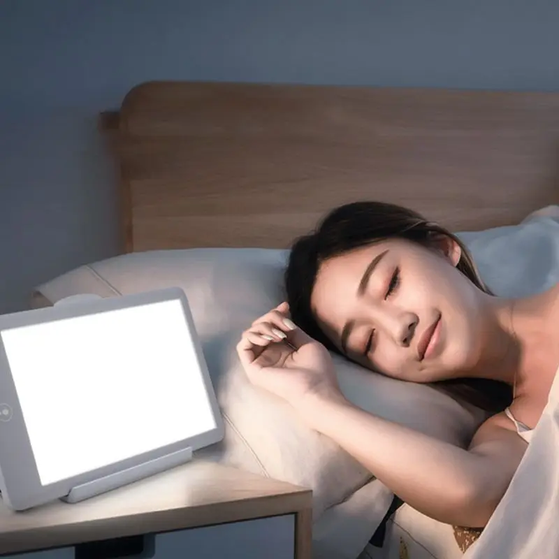 โคมไฟแสงบำบัดแบบ LED ไม่มีแสง UV สำหรับการเปลี่ยนแสงแดดตามฤดูกาลแสงไฟแสงอาทิตย์แบบเต็มสเปกตรัมสำหรับบ้าน