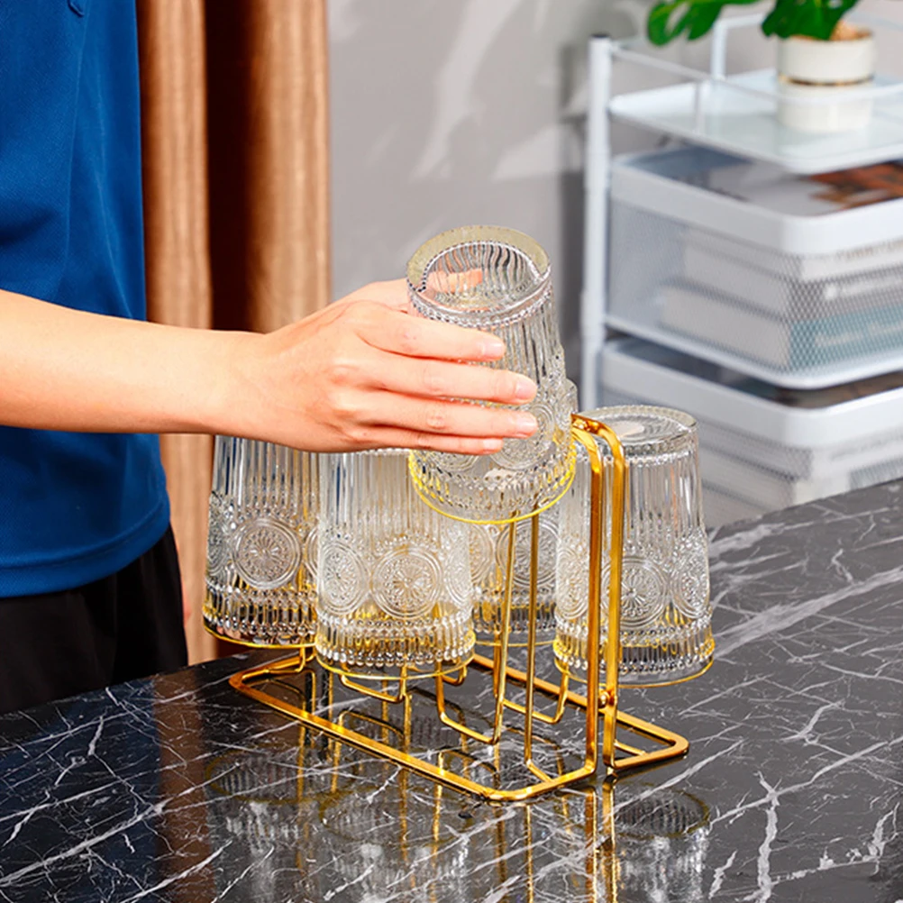 Cup Storage Rack Kitchen ganizer Drying St Bottle Drainer Plastic Smooth Modern Space Saver Countertop Clean Neat Home Storage
