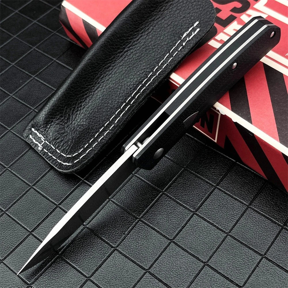 Portable BM 601 Folding Knife CPM-20CV Tanto Blade Black G10 Handle Easy To Carry Outdoor Hunting Hiking Pocket Knife - view 3