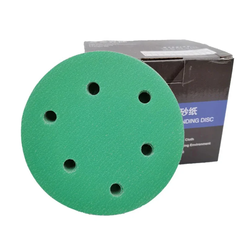 

6-hole 5 Inch 125mm Car Sandpaper Paint Putty Grinding Round Pneumatic Sander Flocking Putty Polishing Abrasive