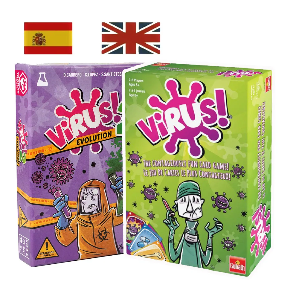 Virus Board Game The Contagiously Fun Card Game Spanish English French VersionParty Game for Fun Family Game