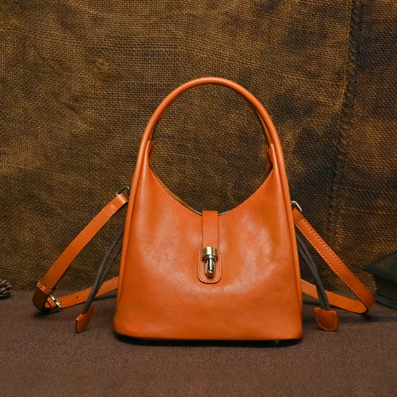 Genuine Leather Mini WOMEN'S handbag vintage leather shoulder crossbody bag fashion chain female messenger bag