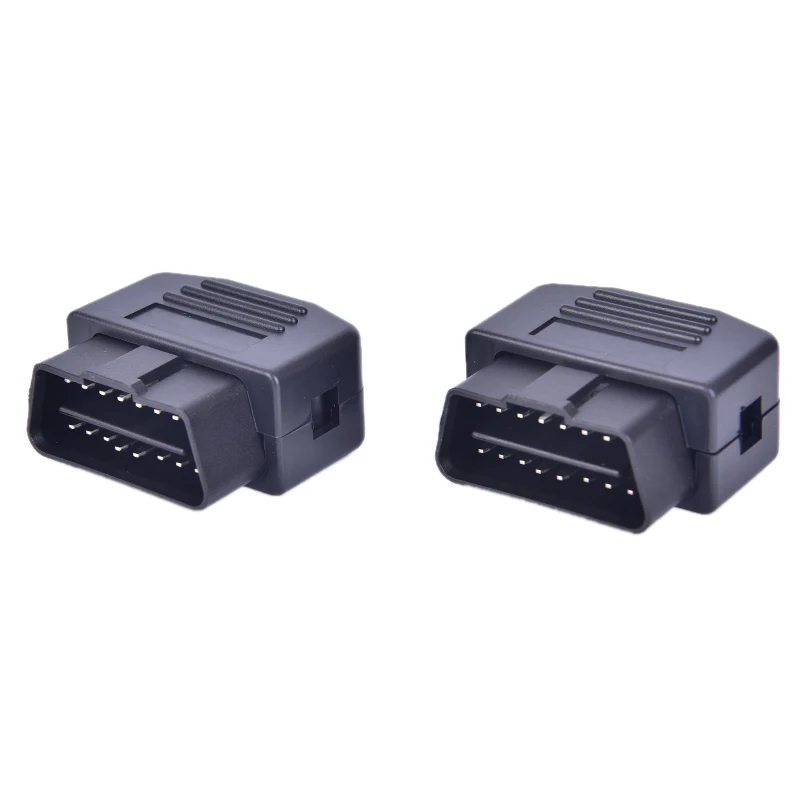 Hot sale OBD2 L Type 16 Pin Sockets Connector Plug with Shell and Screw Male Auto Car Connector Cable Wire New