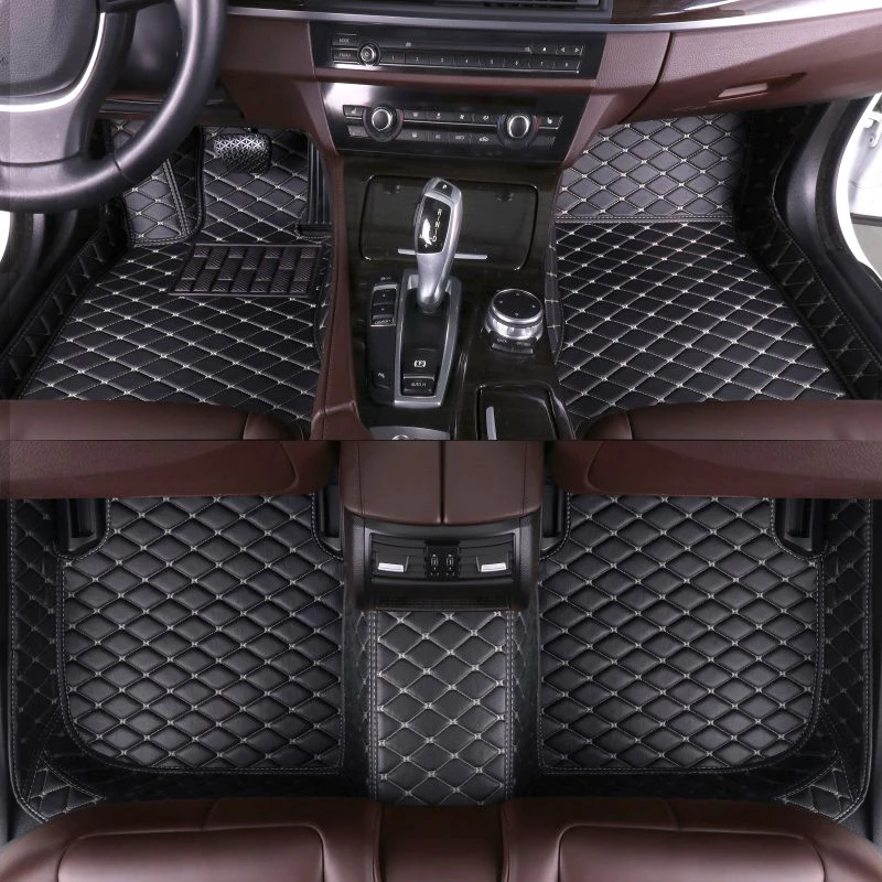 Car Floor Mat For Citroen C5 Aircross 2017-2022 Accessory Upholstery Custom Car Floor Mats Leather Full Carpet Accessories 3pcs