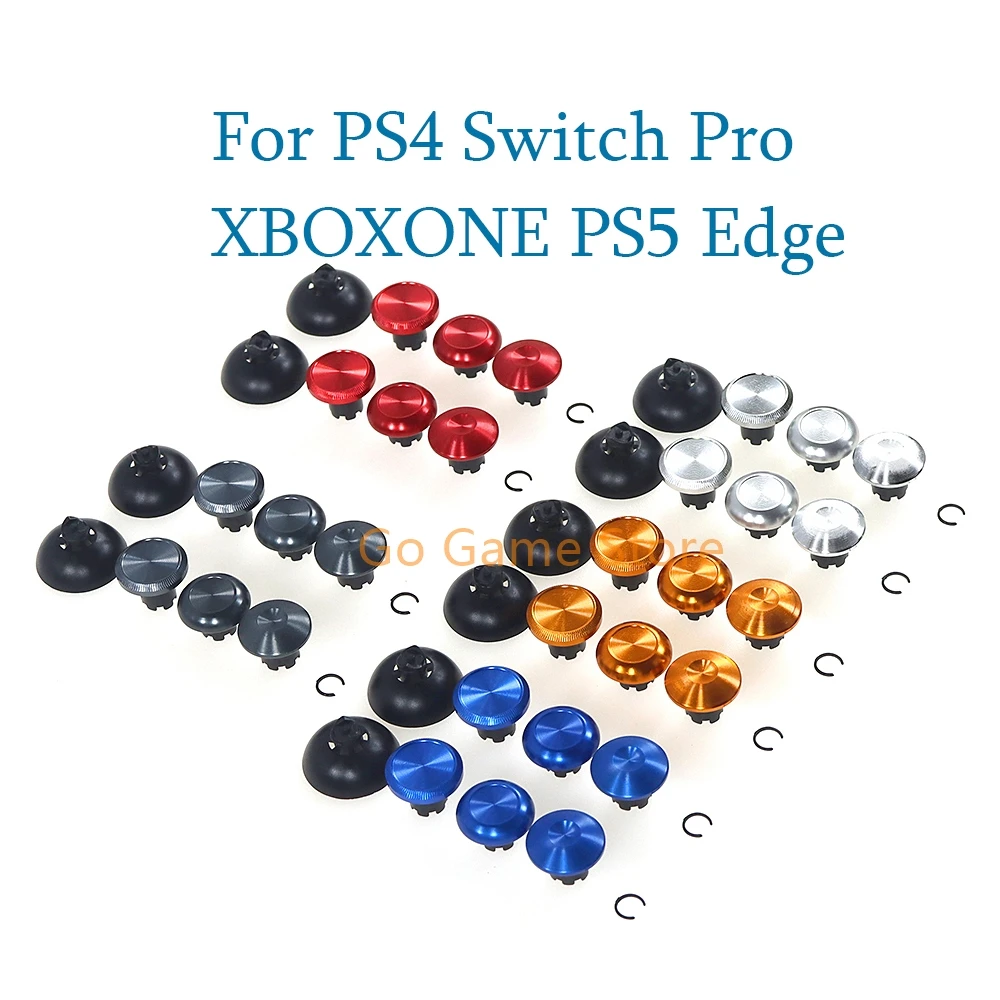 15sets 10 in 1 Metal Analog Thumb Sticks Joystick Button Cap For PS4 Switch Pro XBOXONE PS5 Edge Controller Replacement Kits