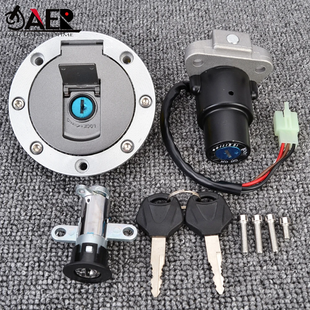 Ignition Switch Fuel Gas Cap Seat Lock Key Set for Yamaha TZR125 TZR150 TZM150 TDM850 TZR 125 150 TZM 150 TDM 850