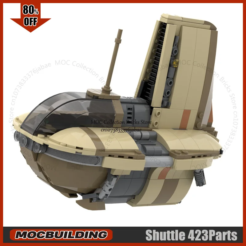 

Space Movie MOC Building Blocks Transport Shuttle Starfighter Technology Bricks Set DIY Assembling Model Toys Display Xmas Gift