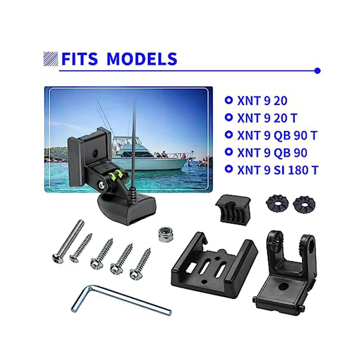 Soporte de transductor para XNT 7400931, montaje de transductor para transductores modelo XHS, Kit de Hardware de montaje de popa para XNT 9 20