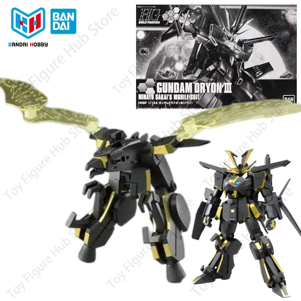 BANDAI Oficial Genuine in Stock Gundam Model Kit Figures HGBF 1/144 DRYON Ⅲ BUILD FIGHTERS Action Anime Model Toy Festival Gifts