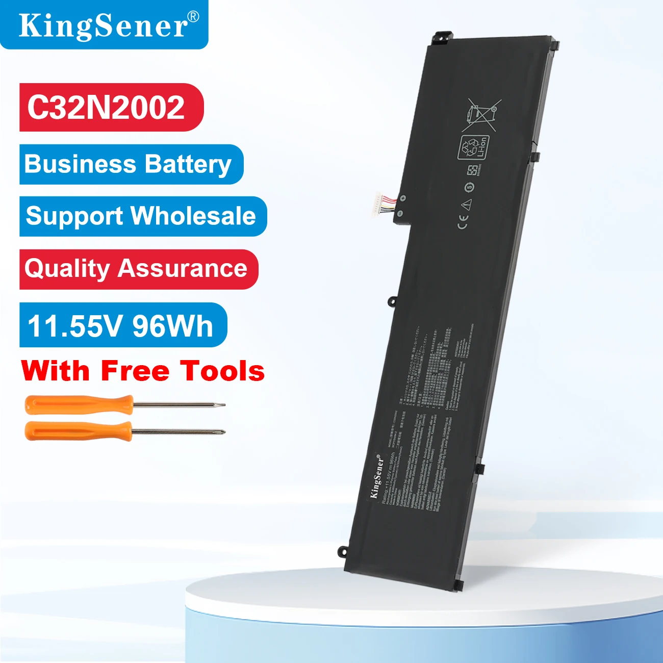 

KingSener C32N2002 Laptop Battery For ASUS ZenBook Pro 15 OLED UM535 UM535Q UM535QE UM535QA UM535QH UX535 UX535L UX535LI 96WH