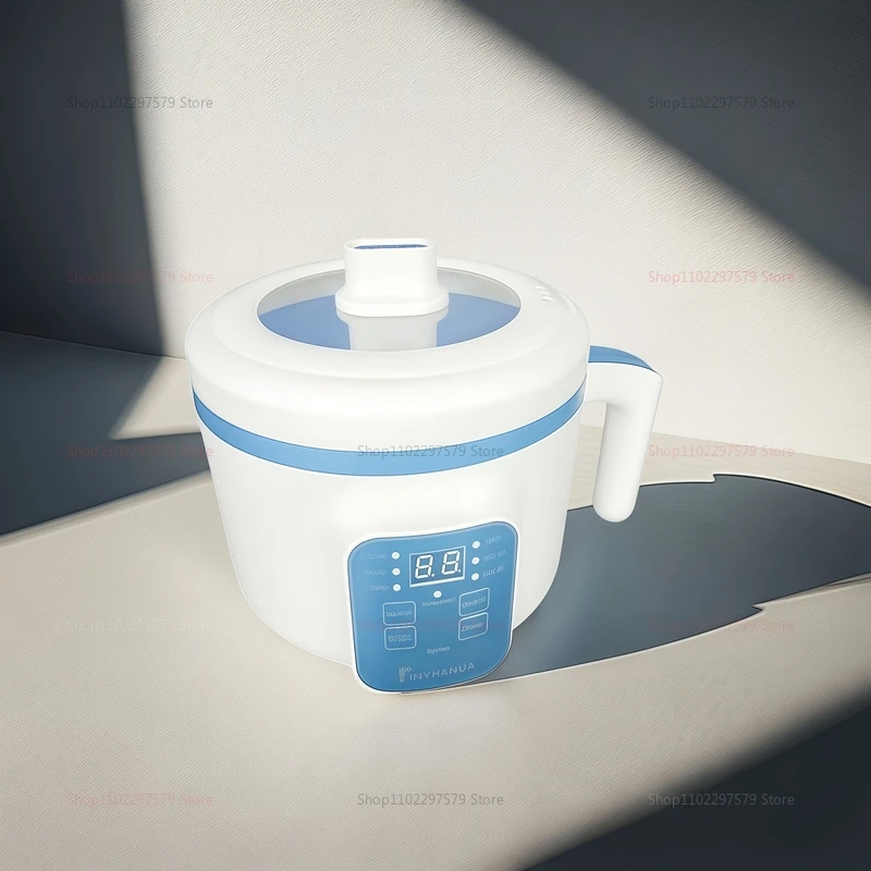Electric Hot Pot Cooker for 1-2 People Non-Stick Multifunctional Rice Steamer Soup Stew Egg Cooker Kitchen Appliance
