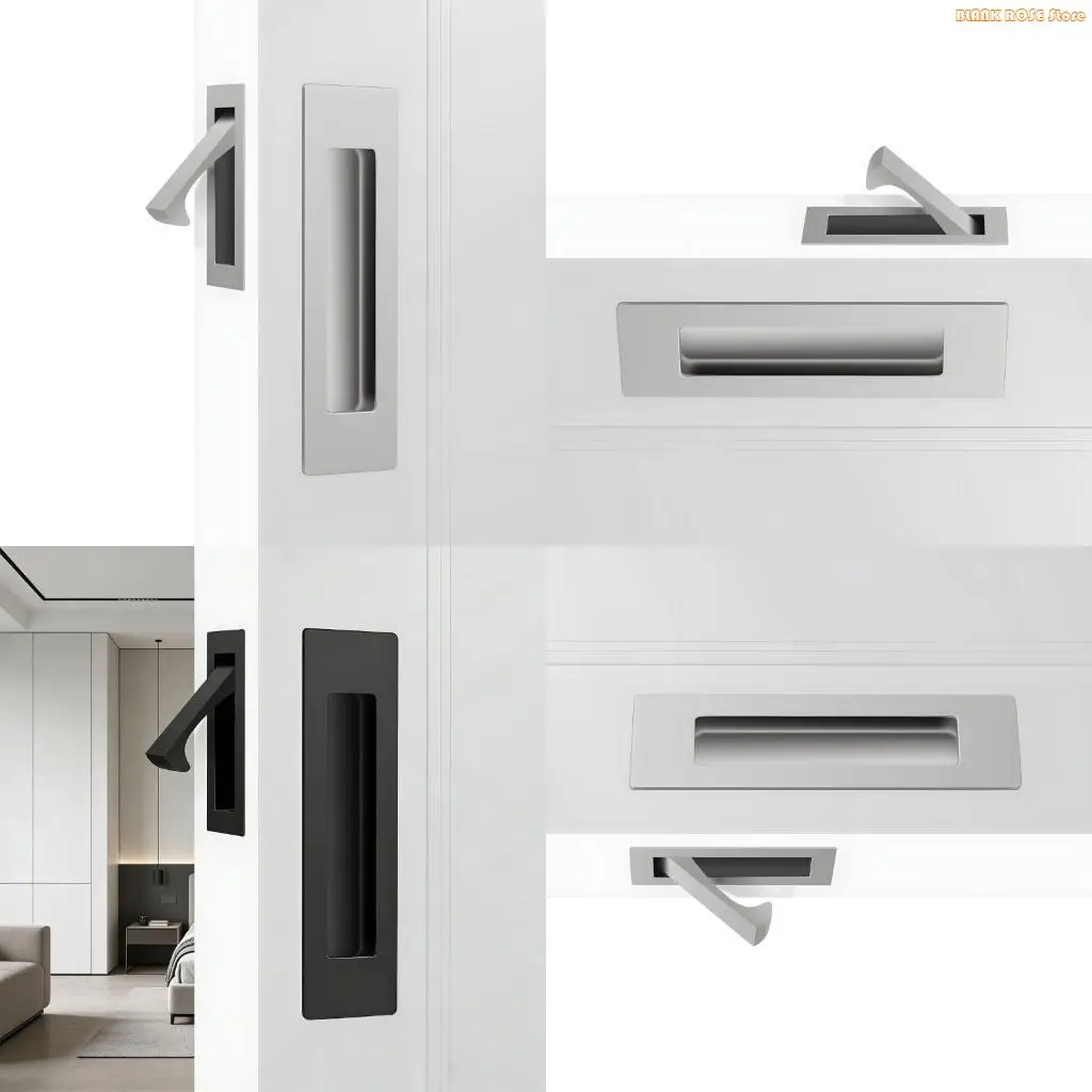 

K1AE 2 Units Invisible Drawer Knobs Streamlined For Modern Kitchen And Bathroom Openings