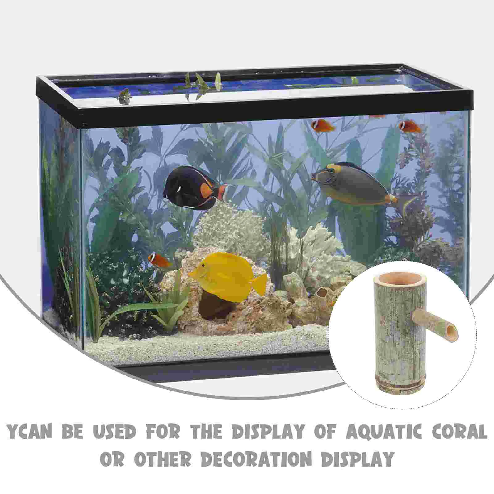 Bamboo Water Accessories Fish Tank Filter Living Room Courtyard Handmade Tube Decorative Ornaments Fountain Spout