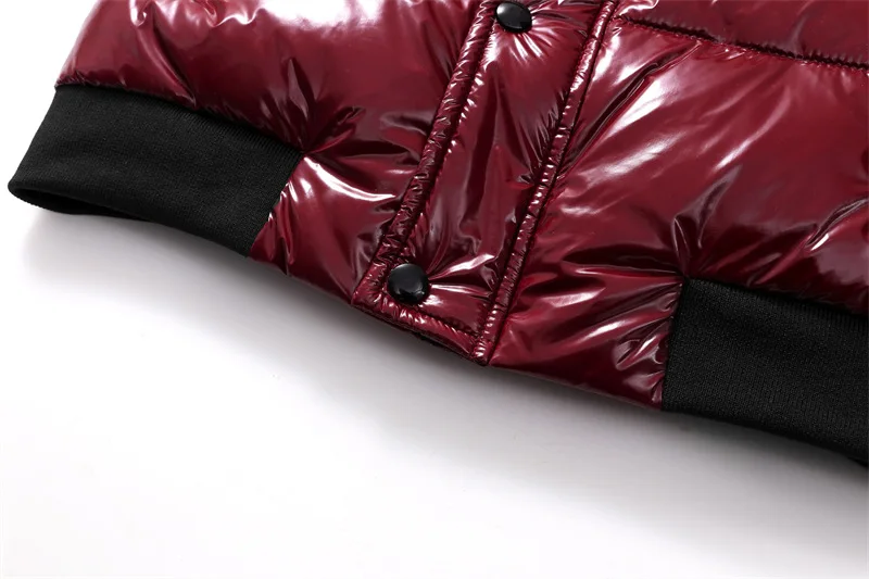 UNITIM Kinder-Daunenjacke für Mädchen mit Kapuze, glänzend, ohne Auswaschen, für Kleinkinder, Jungen, Wintermantel, dick, warm, für Neugeborene, Jungen, Parkas, Oberbekleidung – Detail 15