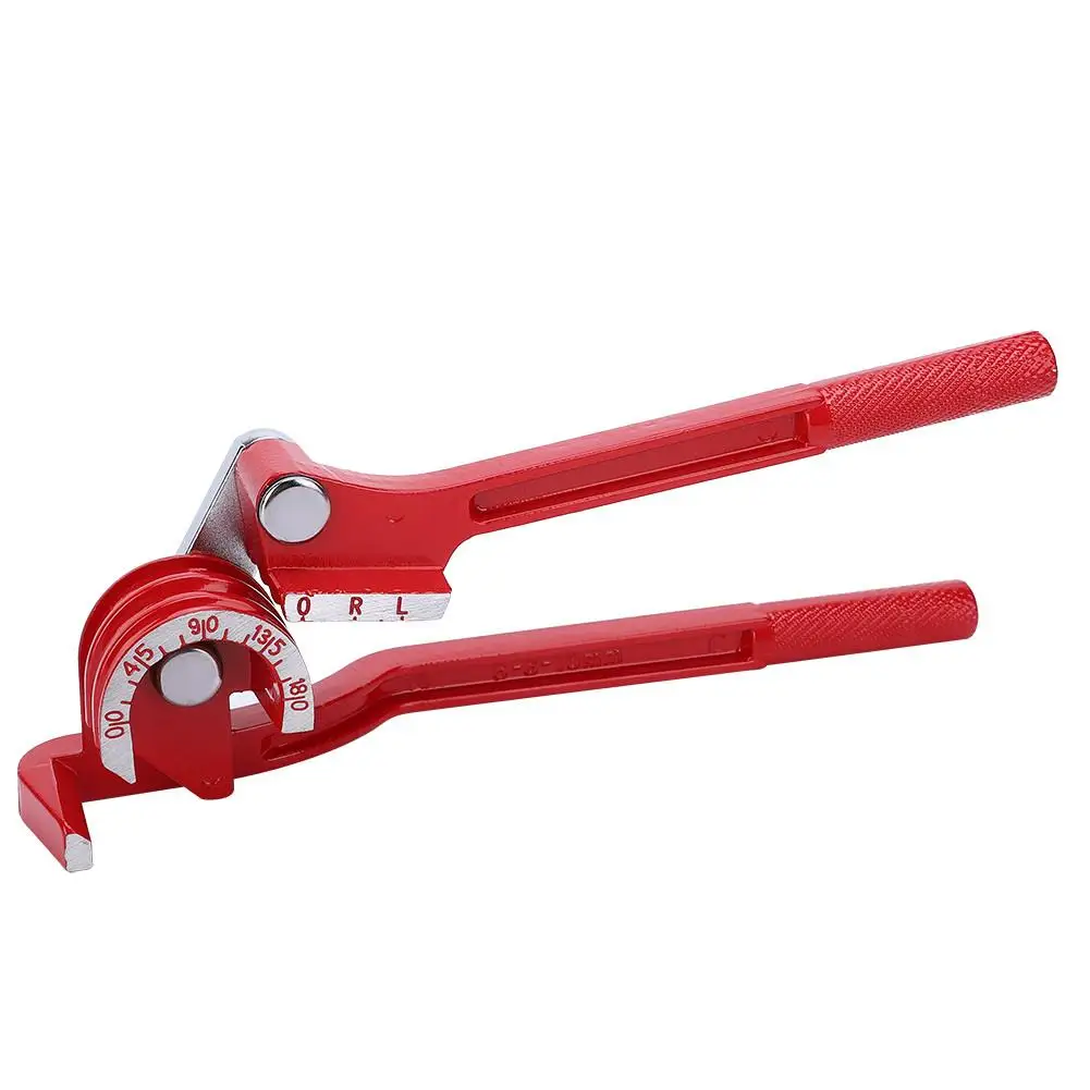 

Handheld Aluminum Alloy Tube Bender 180° 3 Slot Manual Copper Elbow Tool with Non-Slip Grip