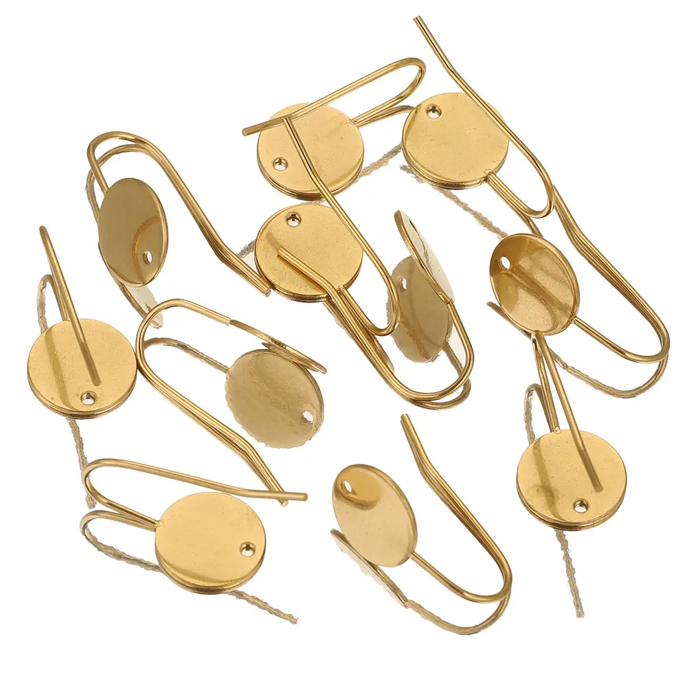 10pcs Stainless Steel French Hook Earring Hooks Clasp DIY Making Supplies Components Parts for Earring Accessories Blank Craft