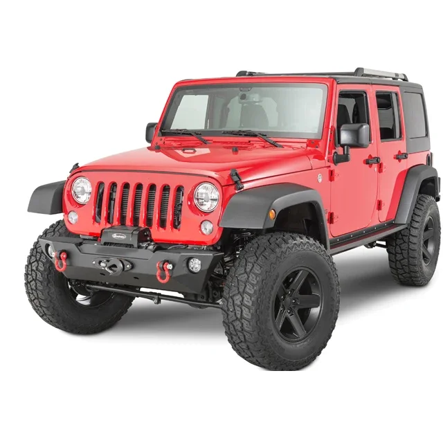 Front bumper for Jeep Wrangler JK without Stinger ,black powder-coated