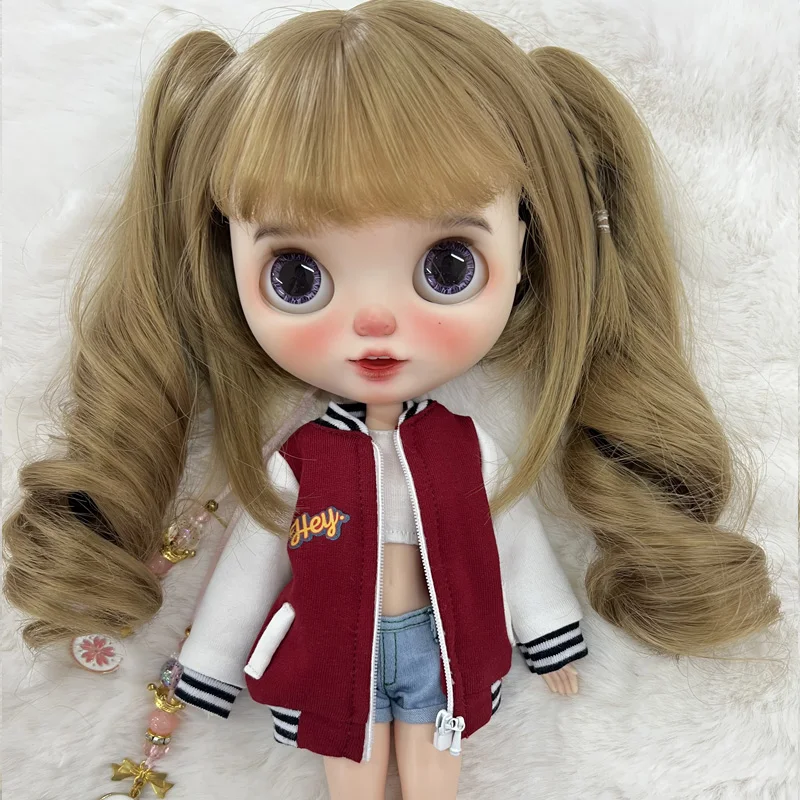 Blyth Clothing Fashion Jacket Casual Jacket Baseball Coat for Azone OB22 OB24 YMY Body Licca Ob27 Doll Accessories Boys Girl Toy