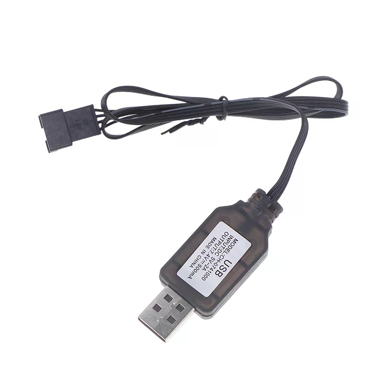 /Cna/7.4V SM-4P Plug USB Charger For DE36W DE65 HM202 EC08 EC16 RC Car M416 Electric Gel Ball Blaster Battery Charger 1PCS