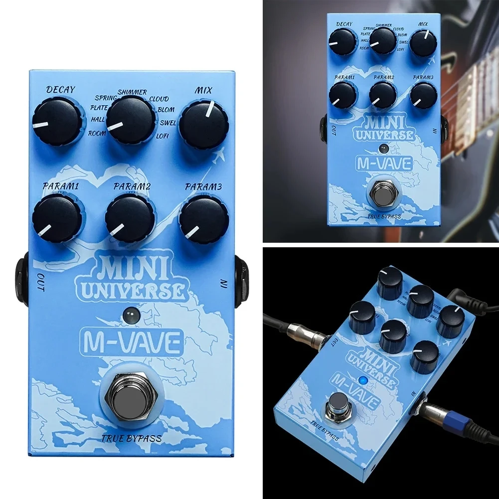 

M-vave Mini Universe Digital Reverb Pedal Guitar Pedals With 9 Reverb Effects Pedal Analog Processor Electric Bass Guitar Pedal