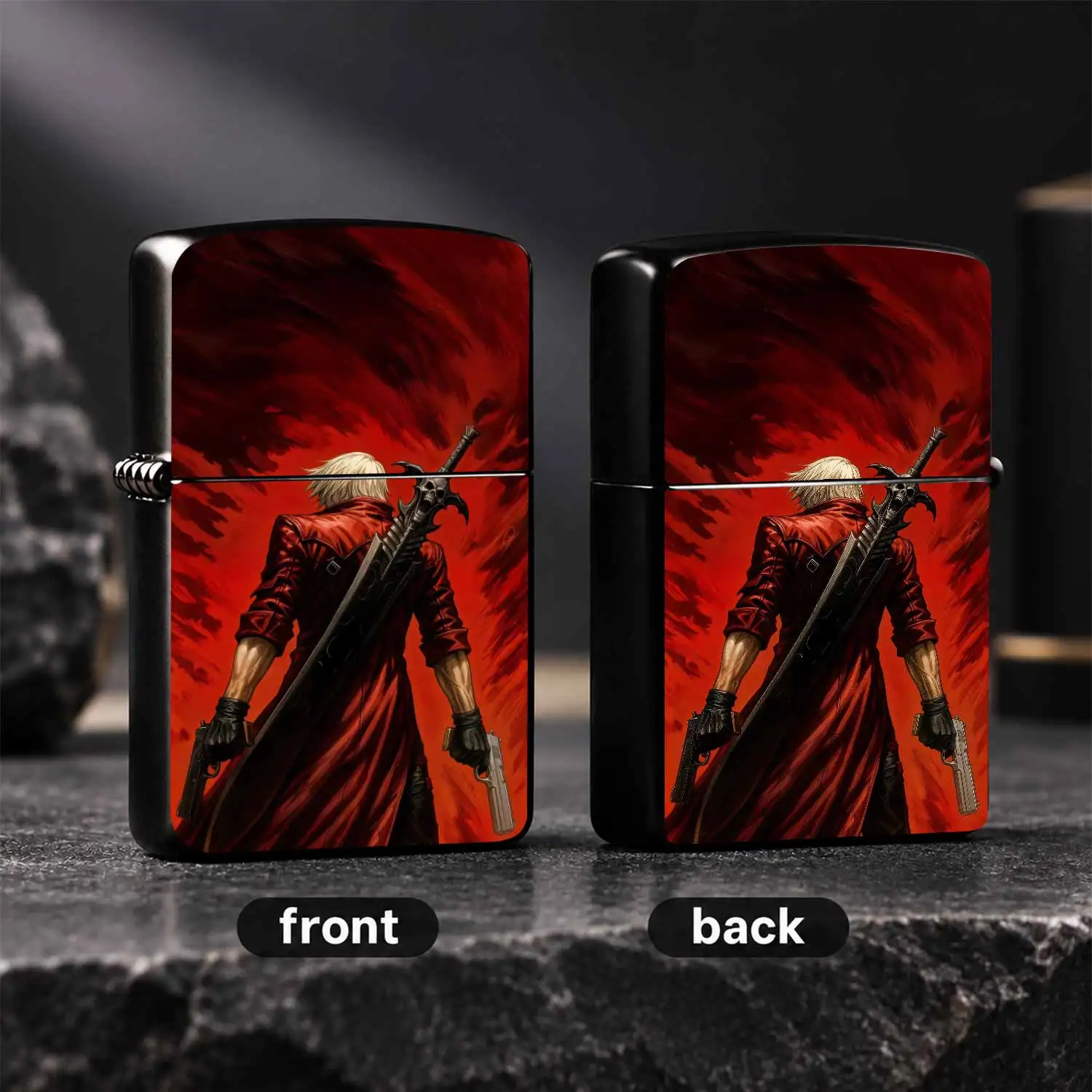 Trendy Devil Hunter Themed Portable Igniter, Classic Character Cool Art Style Print, Perfect For Daily Outdoor Various Scenarios, Ideal For Personal Collection And Gifting To Hobby Friends, Smooth Grip With Great Practical And Commemorative