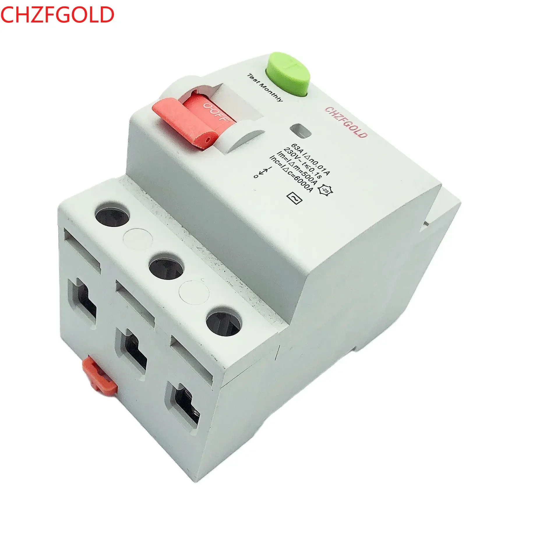 B A ACType RCCB Fehlerstromschutzschalter DC ELCB 3P 40Amp 30mA Typ B 10KA RCD für Solar-PV