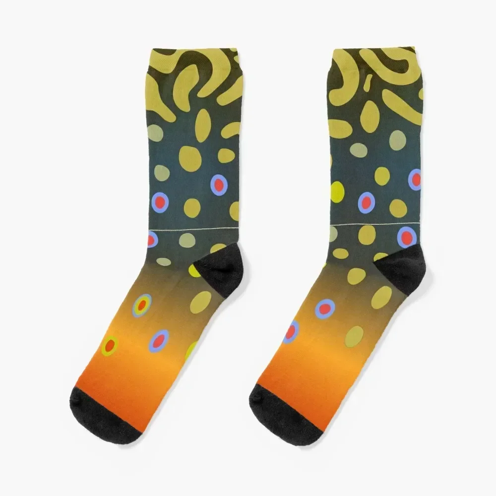 

Brook Trout Skin Socks funny gift hiphop Mens Socks Women's