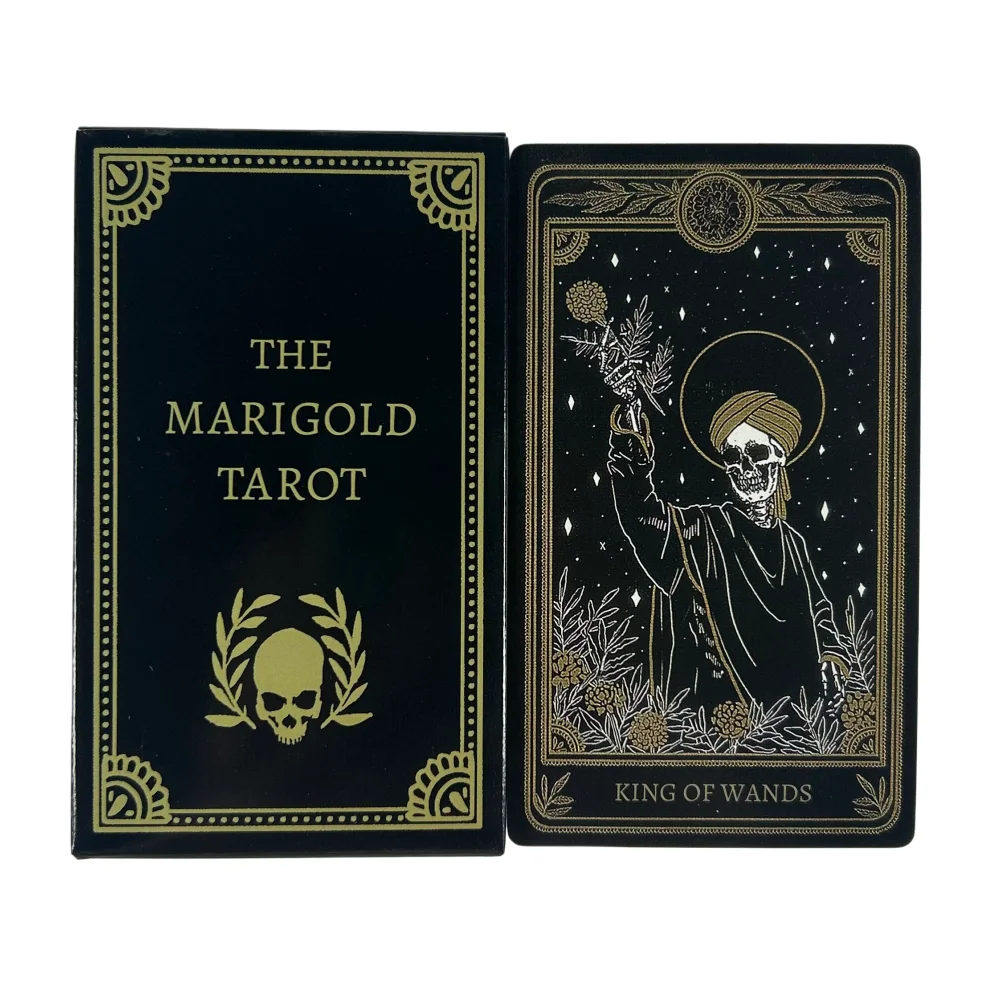 Big Size 12*7cm The Marigold Tarot Fortune Telling Divination Oracle Card Family Gathering Chess Game Leisure Table Game