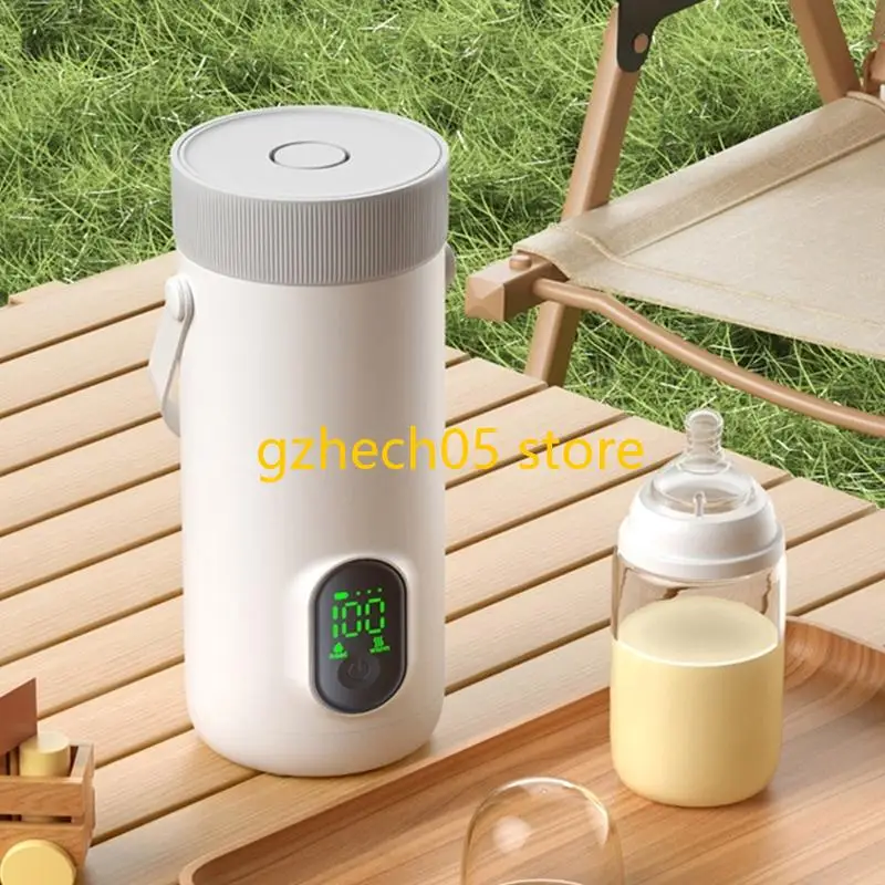 D55E Cốc sưởi ấm không dây 350ml Quy định nhiệt độ thông minh Chức năng đun sôi nhanh 18W Tay cầm leathetette sạc nhanh