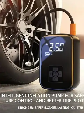 1 szt. Bezprzewodowa sprężarka powietrza do samochodu pompa powietrza elektryczna pompka do opon do motocykla rower łódź AUTO kulki do opon nadmuchiwane