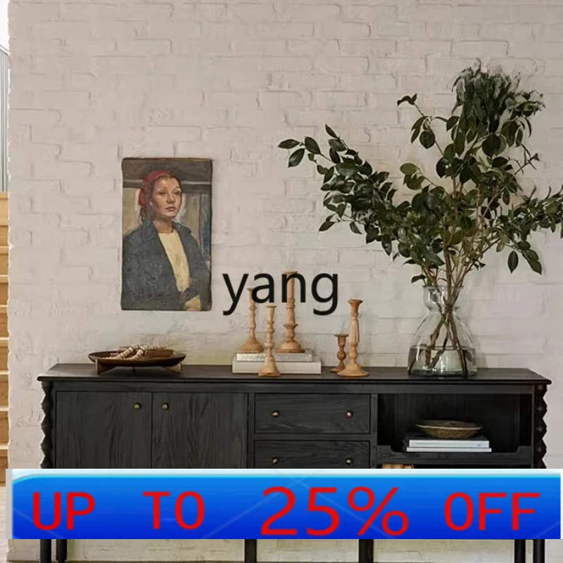 

LTT wabi sandy wind retro log solid wood locker porch locker