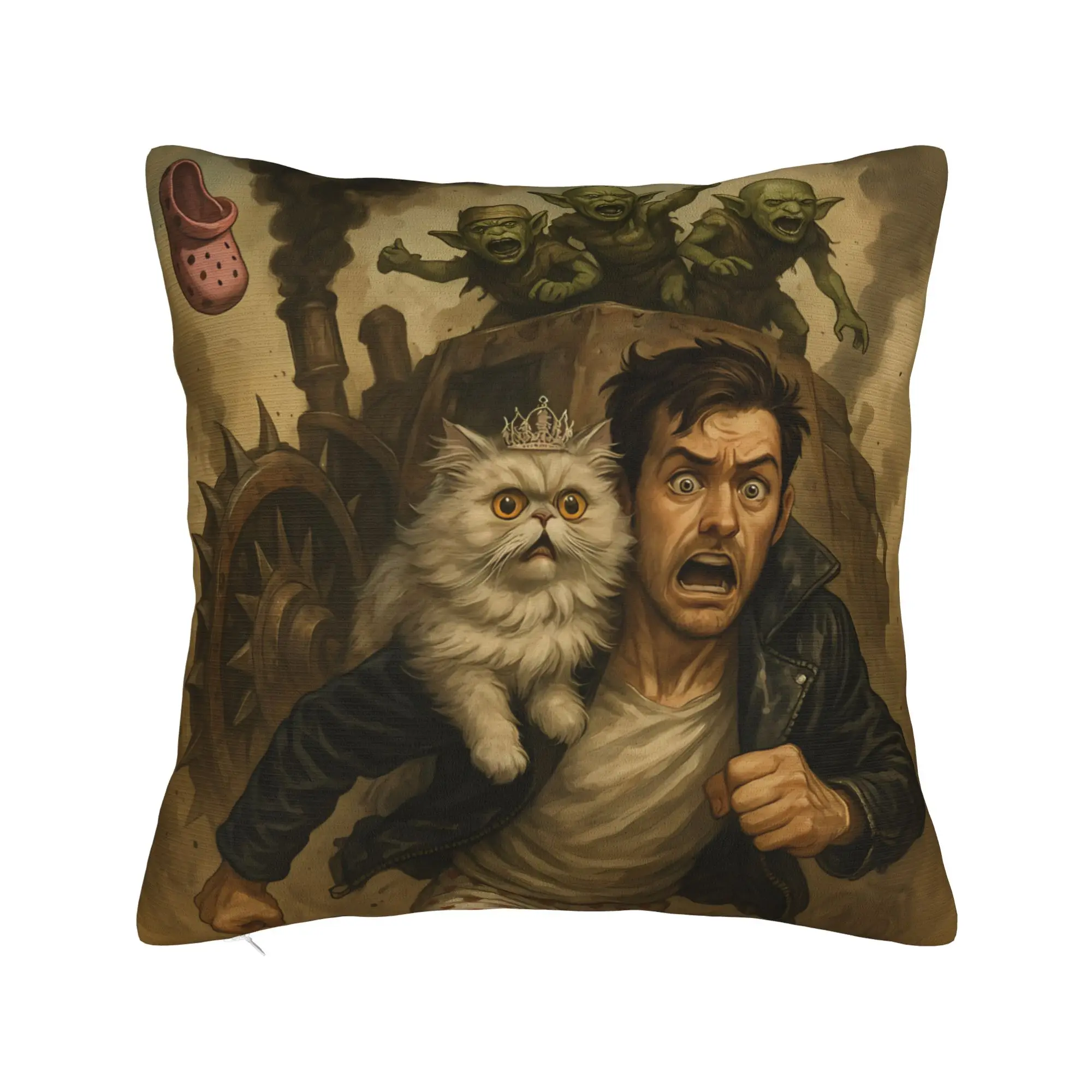 Dungeon Crawler Carls Pillowcases  Vintage Pillow Case For Living Room Bed Chair Design Pillow Cover