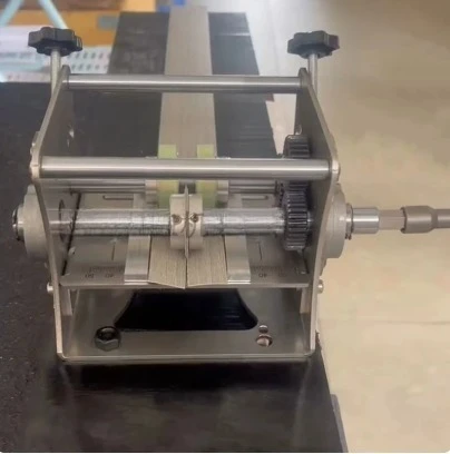 Manual Edge Banding Slitter: Dust-Free Cutting into Two Equal Parts Burr-Free Operation Compatible with Hand Drills