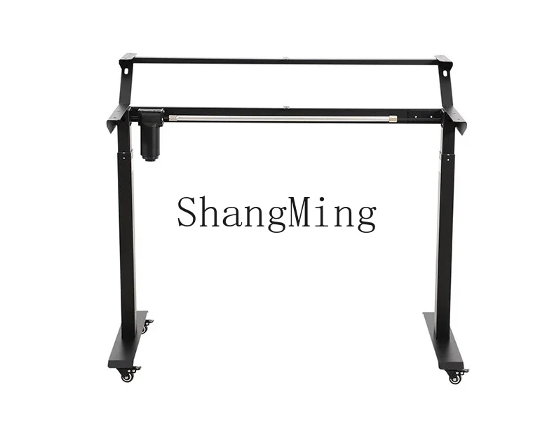 SM Home New Double Height Adjustable Desk Laptop Dual Desktop Standing Lifting Table