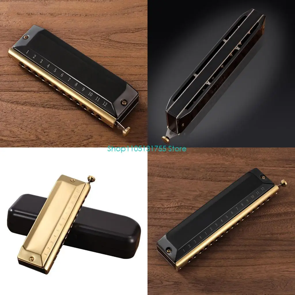 

K0EF 12 Holes 48 Tones Professional Chromatic Harmonica, Mouth Organ and Professional