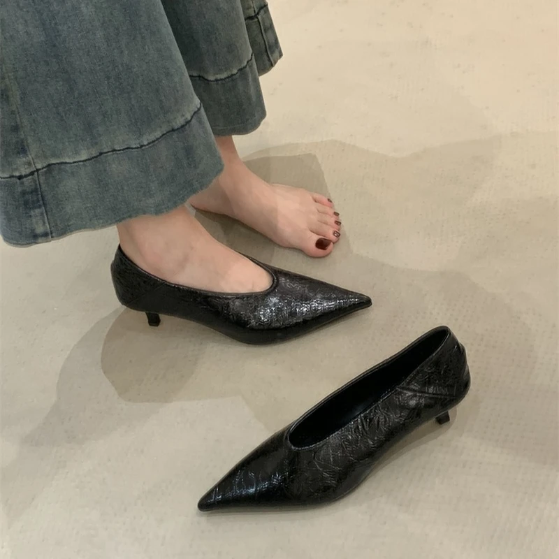 Pointed Toe Women's Stiletto Fashion Sexy High Heels Spring and Autumn Elegant Solid Color Fashion Party Women's Shoes