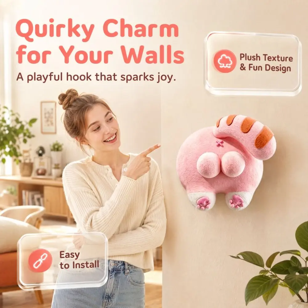 Creative Light Switch Guard Covers Cat Self-Adhesive Joystick Switch Stickers Waterproof 3D Printed Switch Frame Cover