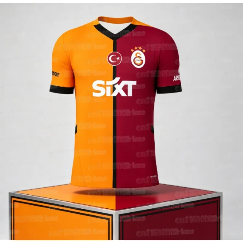 Türkiye Galatasaray style family football shirt 2026 football shirt fast drying sportswear men's short sleeve football shirt
