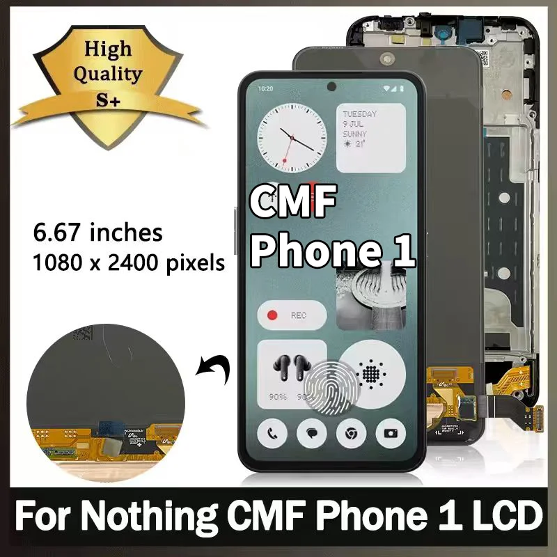 6,67 "nuevo AMOLED para nada CMF teléfono 1 pantalla LCD MONTAJE DE digitalizador con pantalla táctil para nada CMF teléfono una pantalla