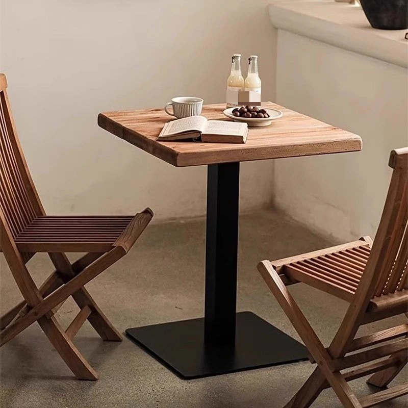 Classical Solid Wood Coffee Tables Guesthouse Living Room Balcony Retro Square Table Couples Gifts Home Decorations Accessories