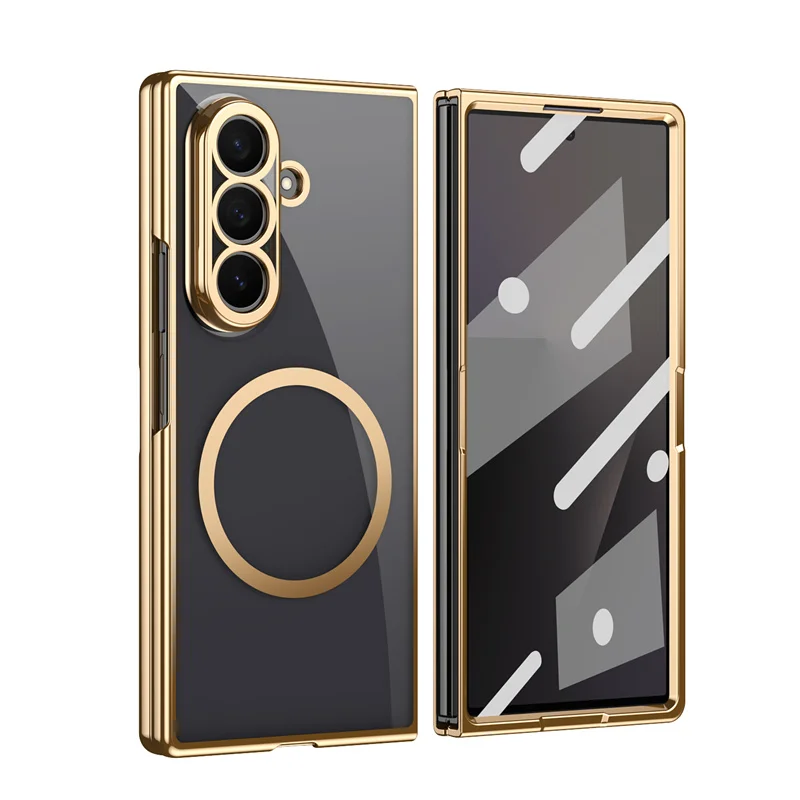 

HD Clear Tempered Film Screen Protection Magnetic PhCase For Samsung Galaxy Z Fold 7 6