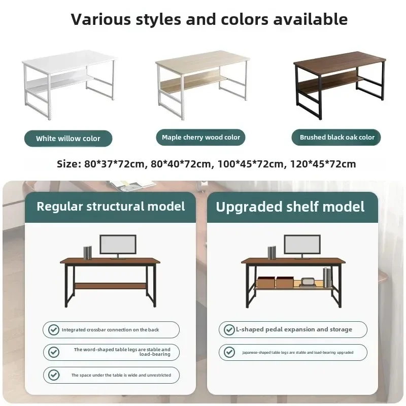 Small Table Simple Rental Room Dormitory Table Bedroom Computer Table Study Home Desk #2