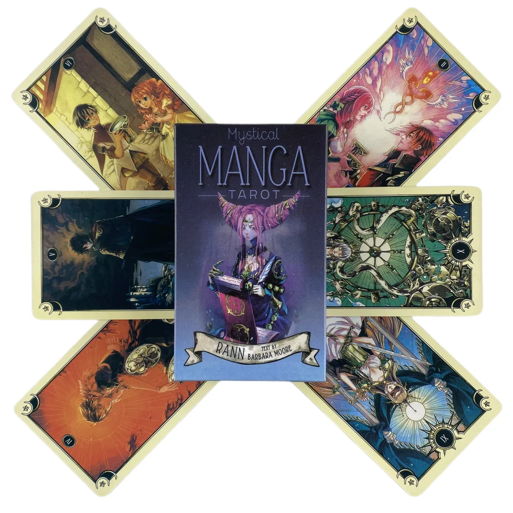 Mystical Manga Tarot Cards A 78 Deck Oracle English Visions Divination Edition Borad Playing Games