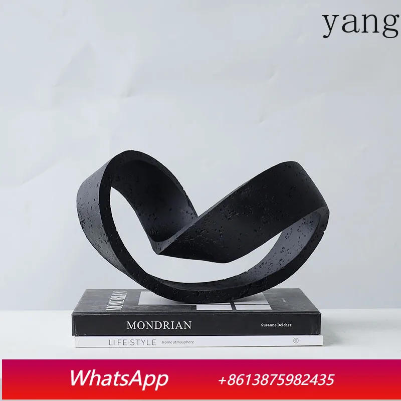 

LH Kink Artwork Statue Desk Ornament Metal Sculpture Abstract Crafts