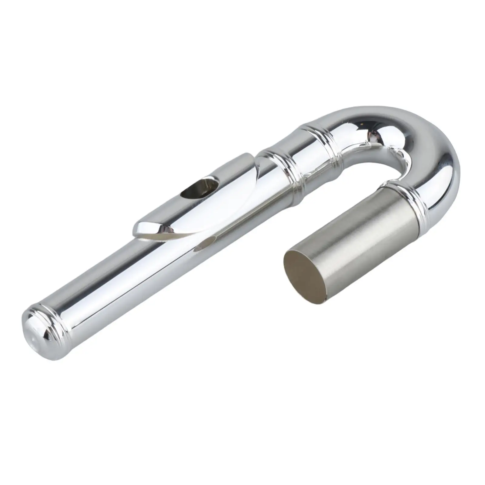 

Plated Flute Head Joint Durable Sturdy Accessory Curved Head for Band