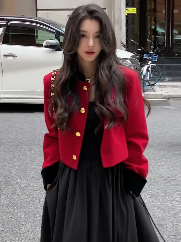 

ort Outerwear And Long Dr Set Women's Autumn Faion Korean Sle High Waist A-Line Skirt Casual Pear ape Fit Body pe