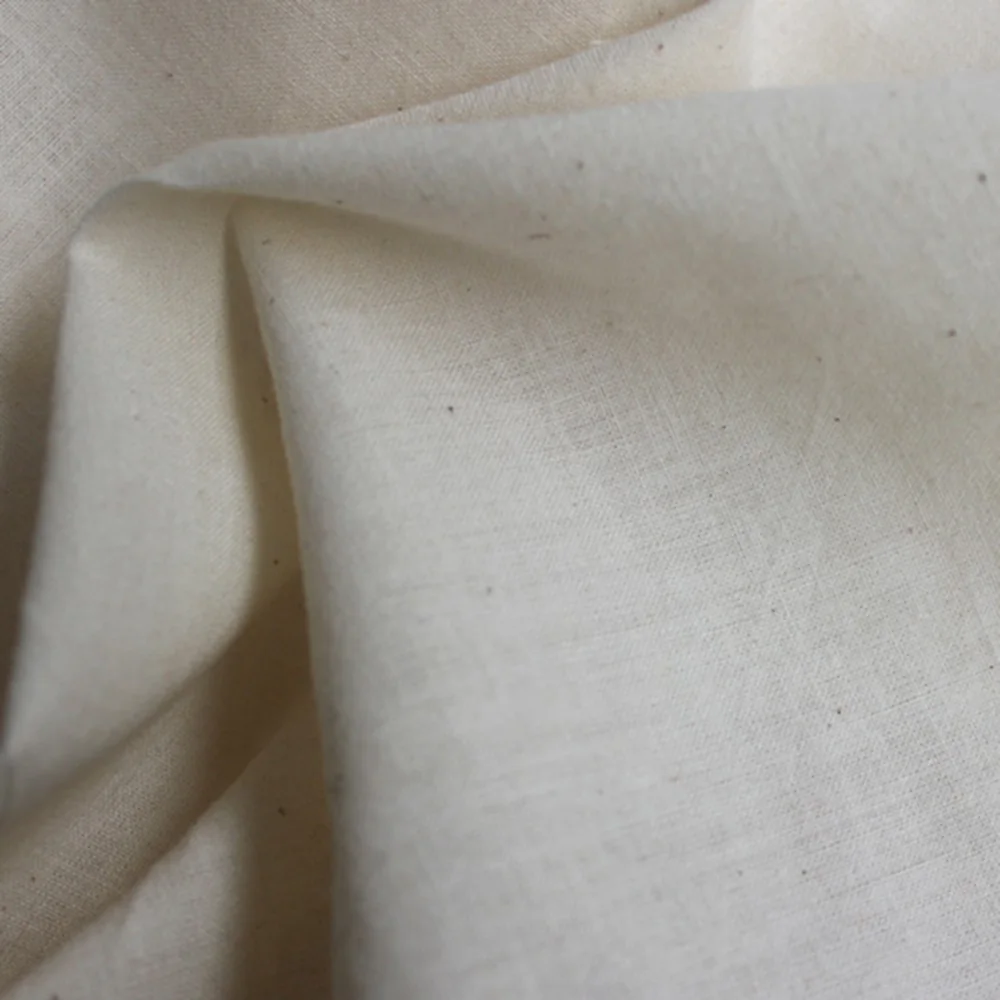 60g 115g 140g   Plain Original natural 100% Gray cloth cotton fabric DIY sewing matiral Crafts Decoration
