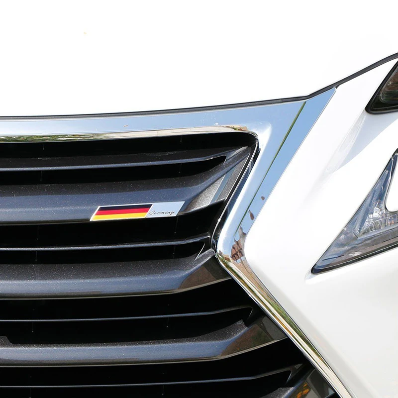 Aluminum Cover Sticker Stickers Alloy Flag Grille uniform color side fenders Front Grille high temperature paint trunk