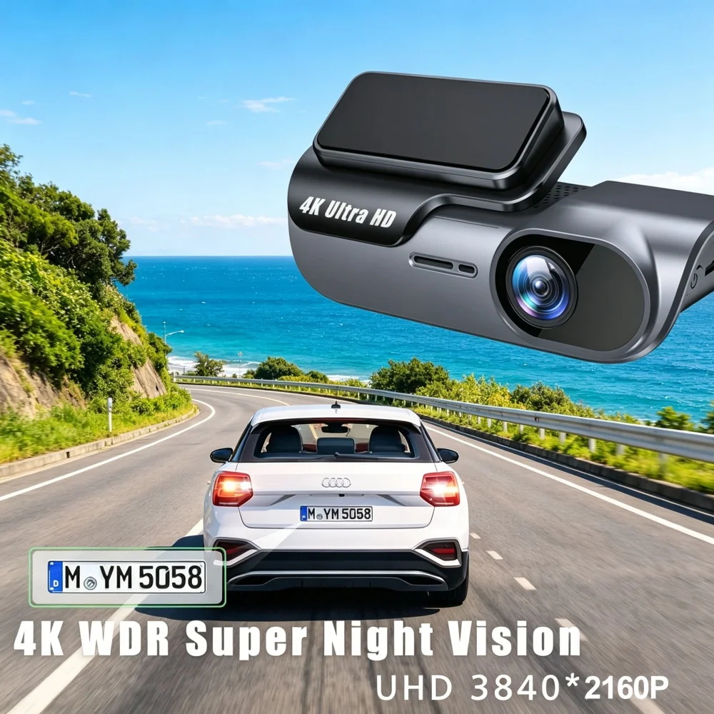 HONG TONG UHD 4K WIFI Dash Cam Night Vision Video Recorder Car Recording Car DVR Camera Dash Cam Auto Support  G-Sensor